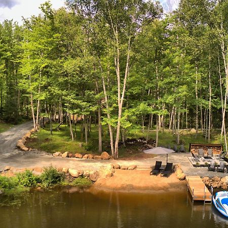Kallm-Mont-Tremblant Chalet With Hot Tub, Pond & Beach On Private 7Acre Estate Lac-Supérieur Extérieur photo