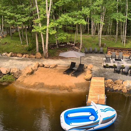 Kallm-Mont-Tremblant Chalet With Hot Tub, Pond & Beach On Private 7Acre Estate Lac-Supérieur Extérieur photo